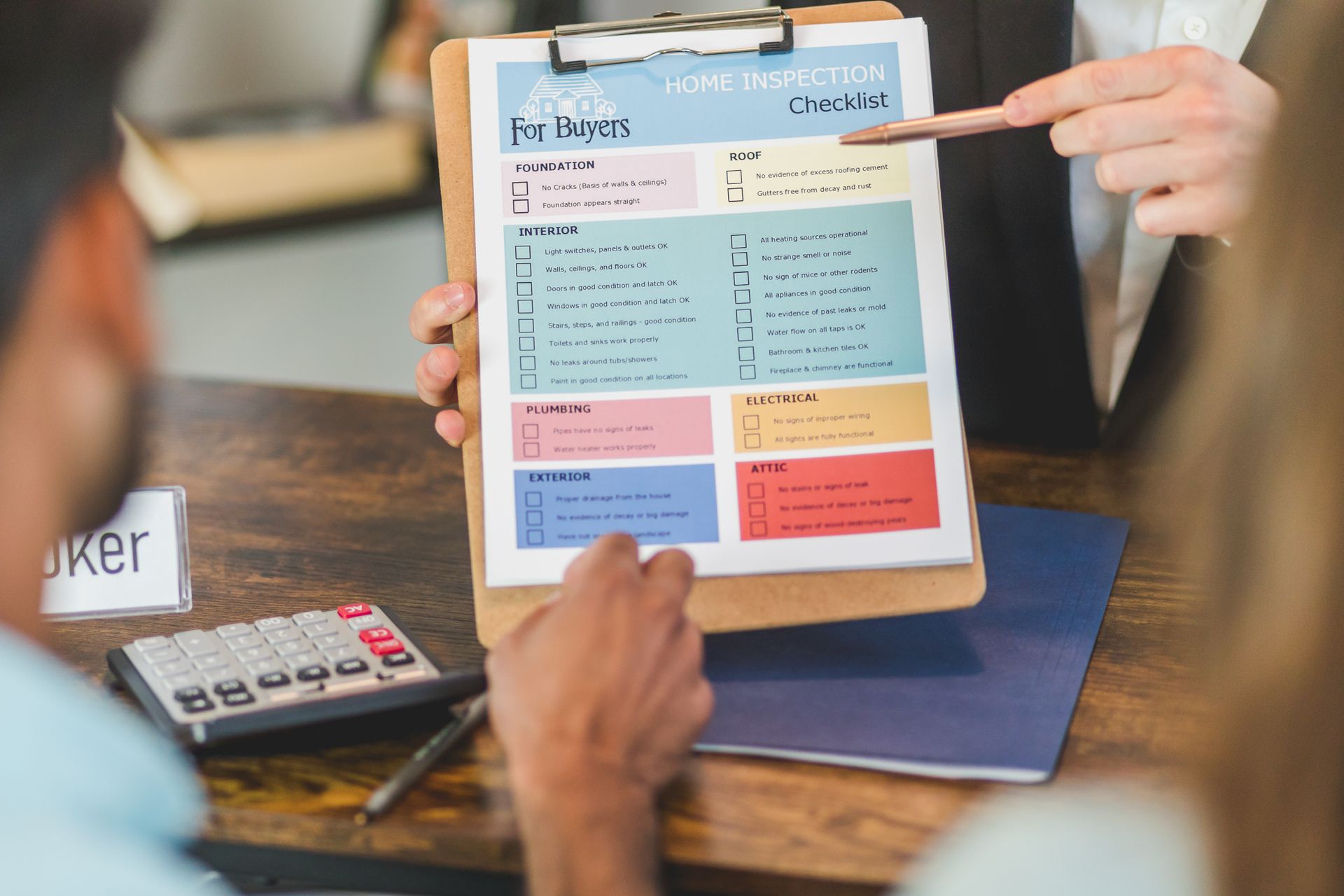 Home inspection checklist for home services